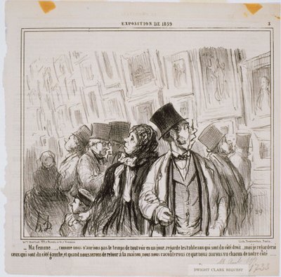 Ausstellung von 1859 - Meine Frau... Wie wir nicht hätten... von Honoré Daumier